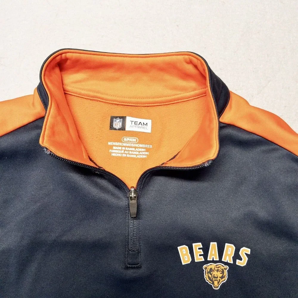 NFL Chicago‎ Bears Qtr Zip Pullover Mens Small